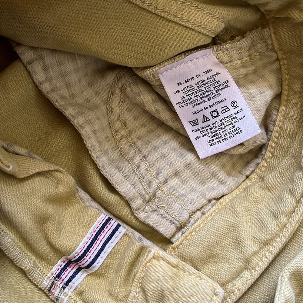 Pilcro Yellow Skinny Jeans Vibrant Style - Picture 7 of 8